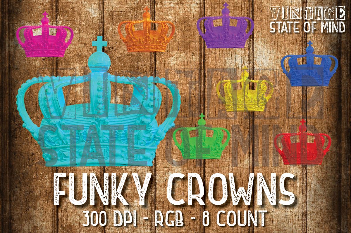 Funky Crown Sublimation Graphics example image 1
