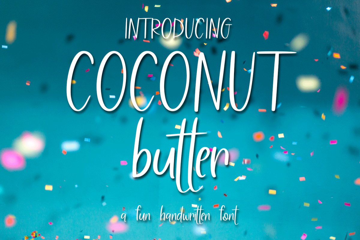 Coconut Butter - A Fun Hand-Written Font example image 1