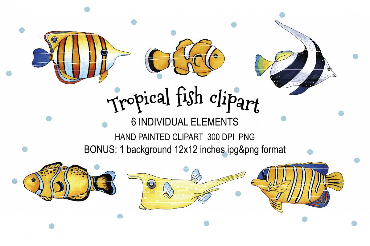 Tropical fish set example image 1