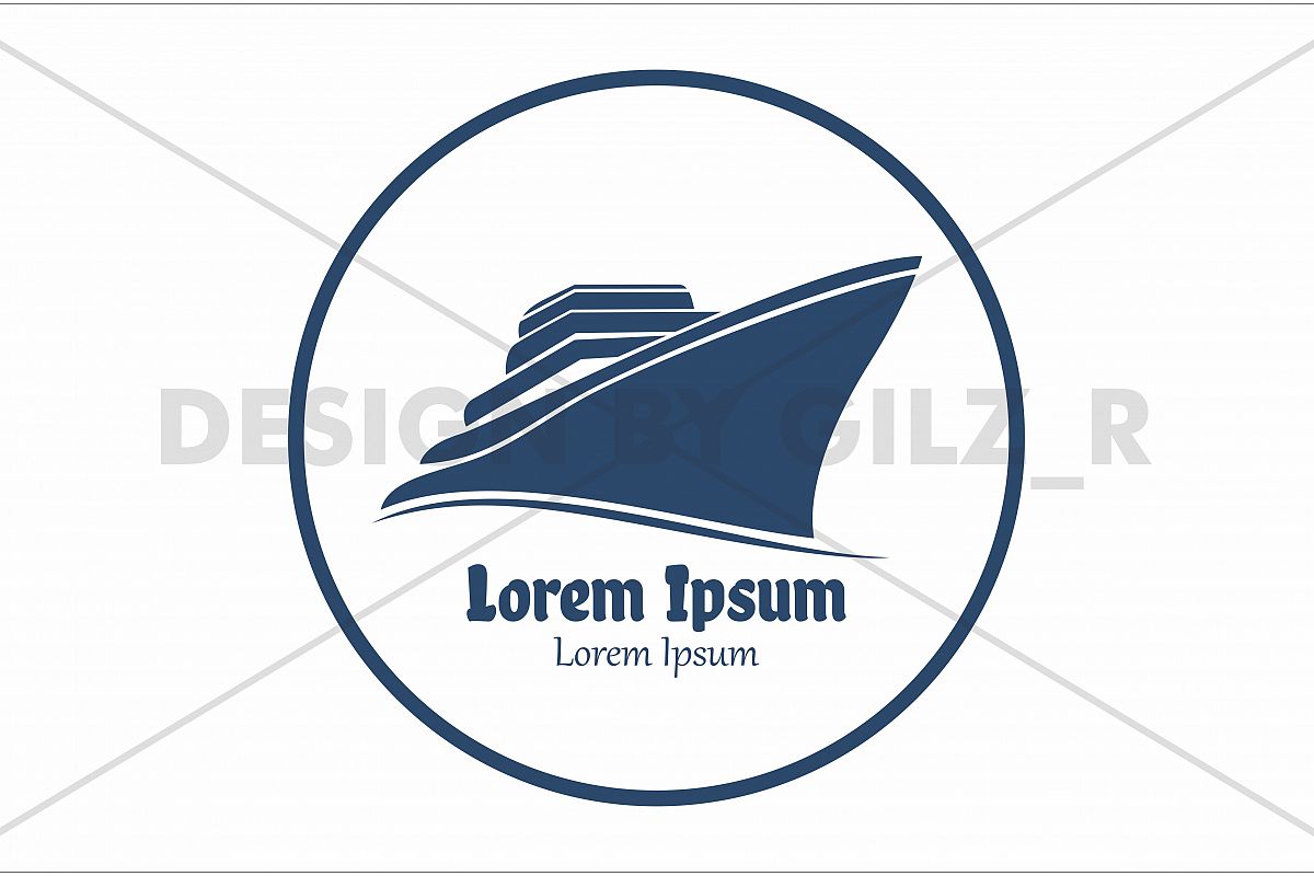 Cruise Ship Logo Designs And Concept example image 1