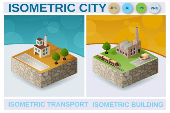 Industrial city illustration example image 1