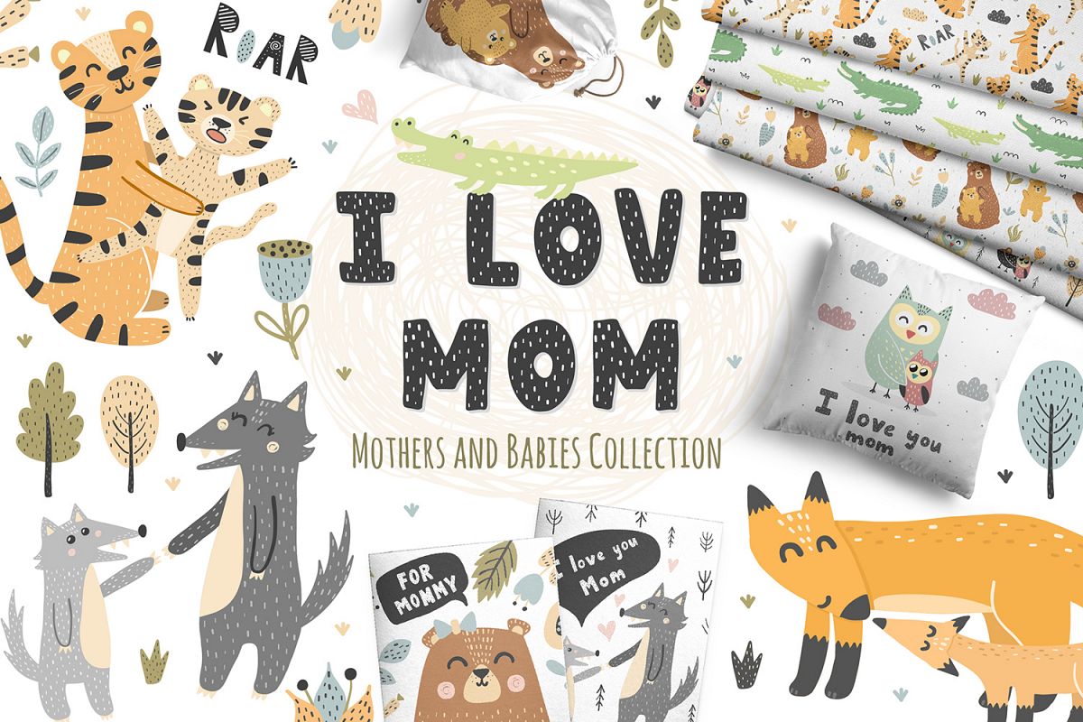 I Love Mom Collection example image 1