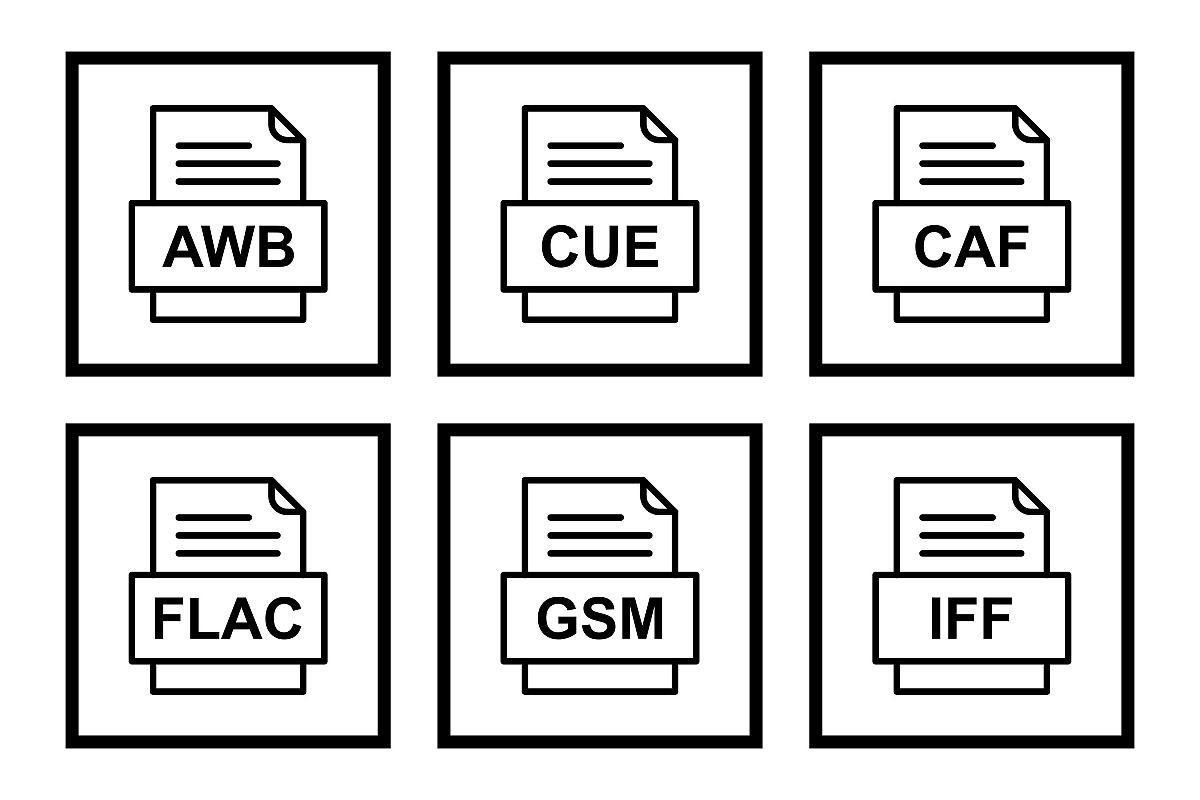 Set Of File Formats Icons example image 1