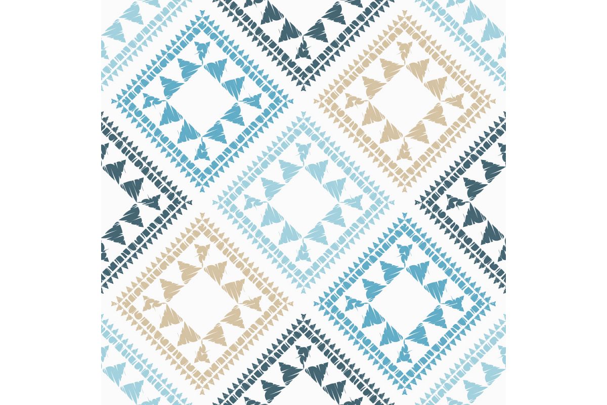 Ethnic boho ornament. Set of 10 seamless patterns. example image 1
