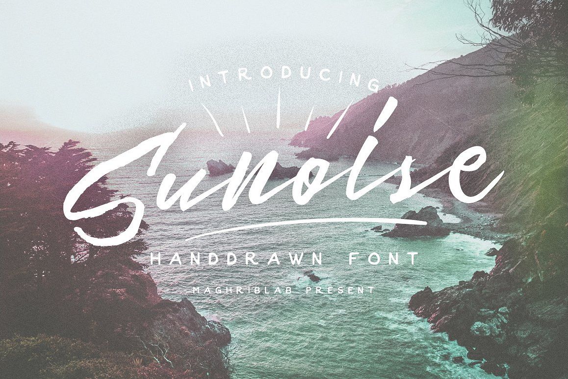 Sunoise Hand Drawn Script example image 1