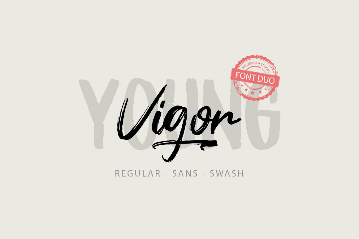 Young Vigor Font Duo example image 1