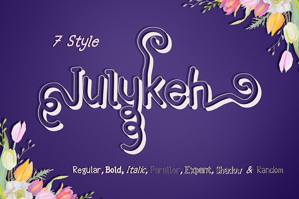 Julykeh handmade 7 Style Font example image 1