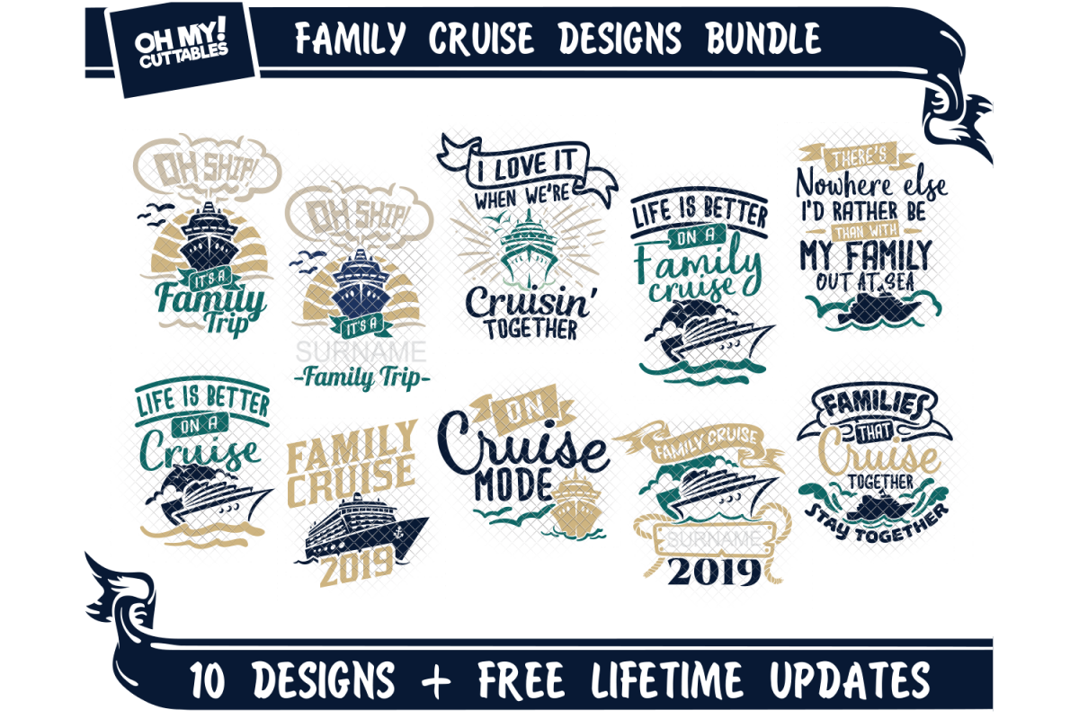 Download Family Cruise SVG Shirts in SVG, DXF, PNG, EPS, JPG