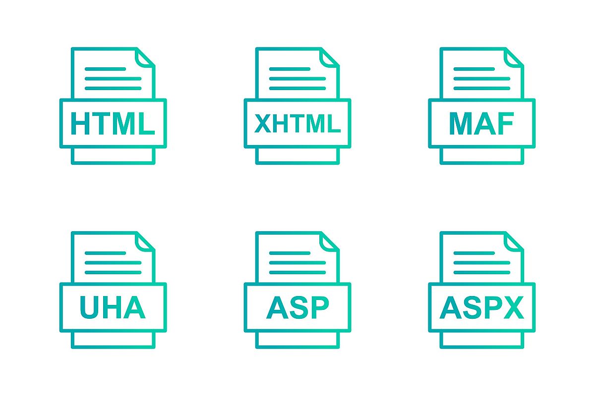 Set Of File Formats Icons example image 1