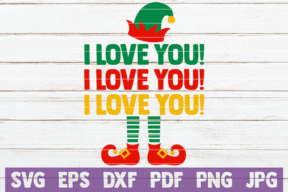 I Love You! I Love You! I Love You! SVG Cut File example image 1