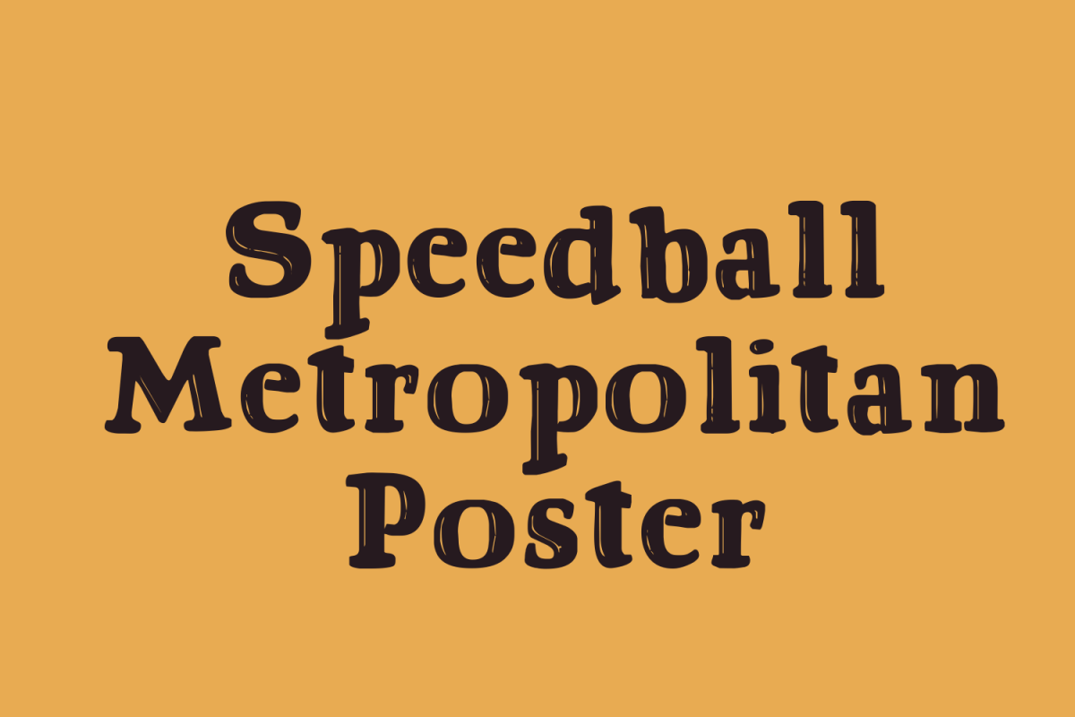 Speedball Metropolitan Poster example image 1