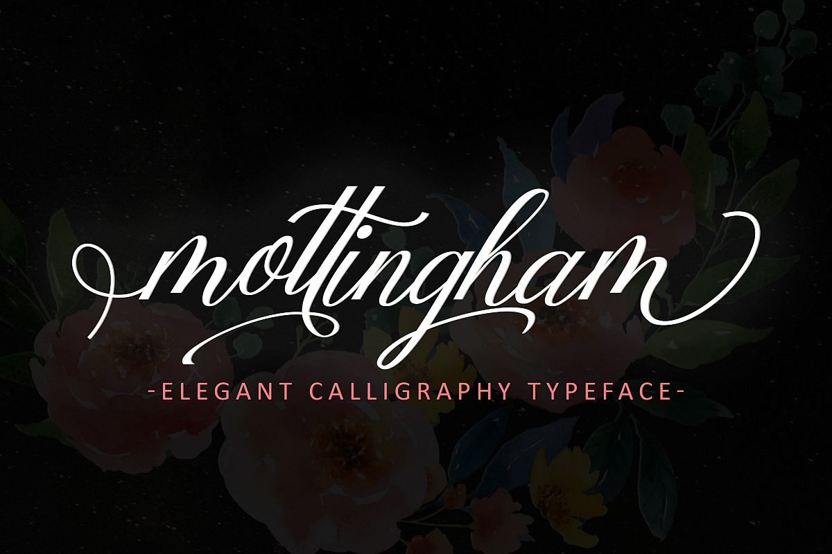 Mottingham Elegant Calligraphy Typeface example image 1