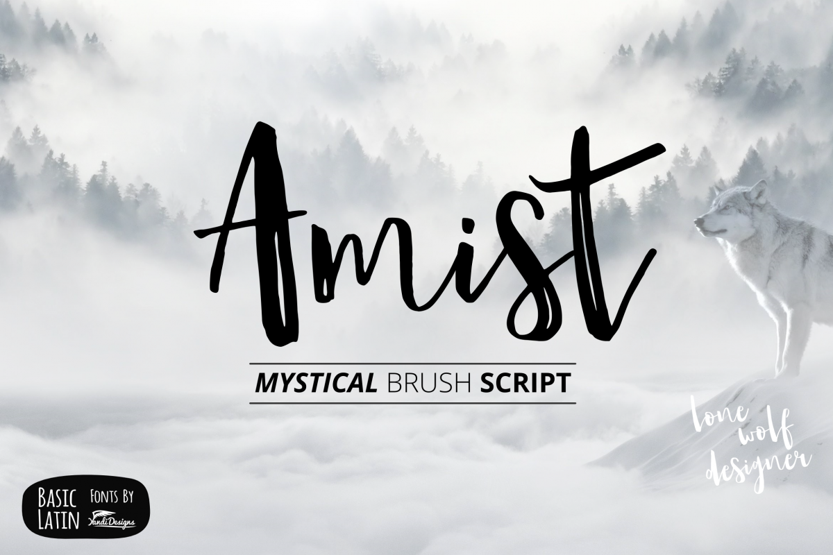 Amist Mystical Script Fonts example image 1