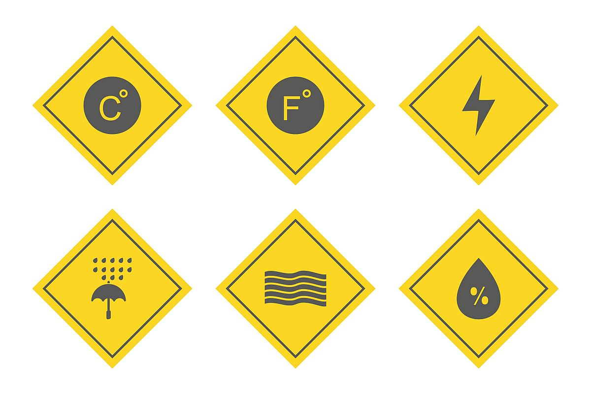 Set Of Weather And Season Icons example image 1