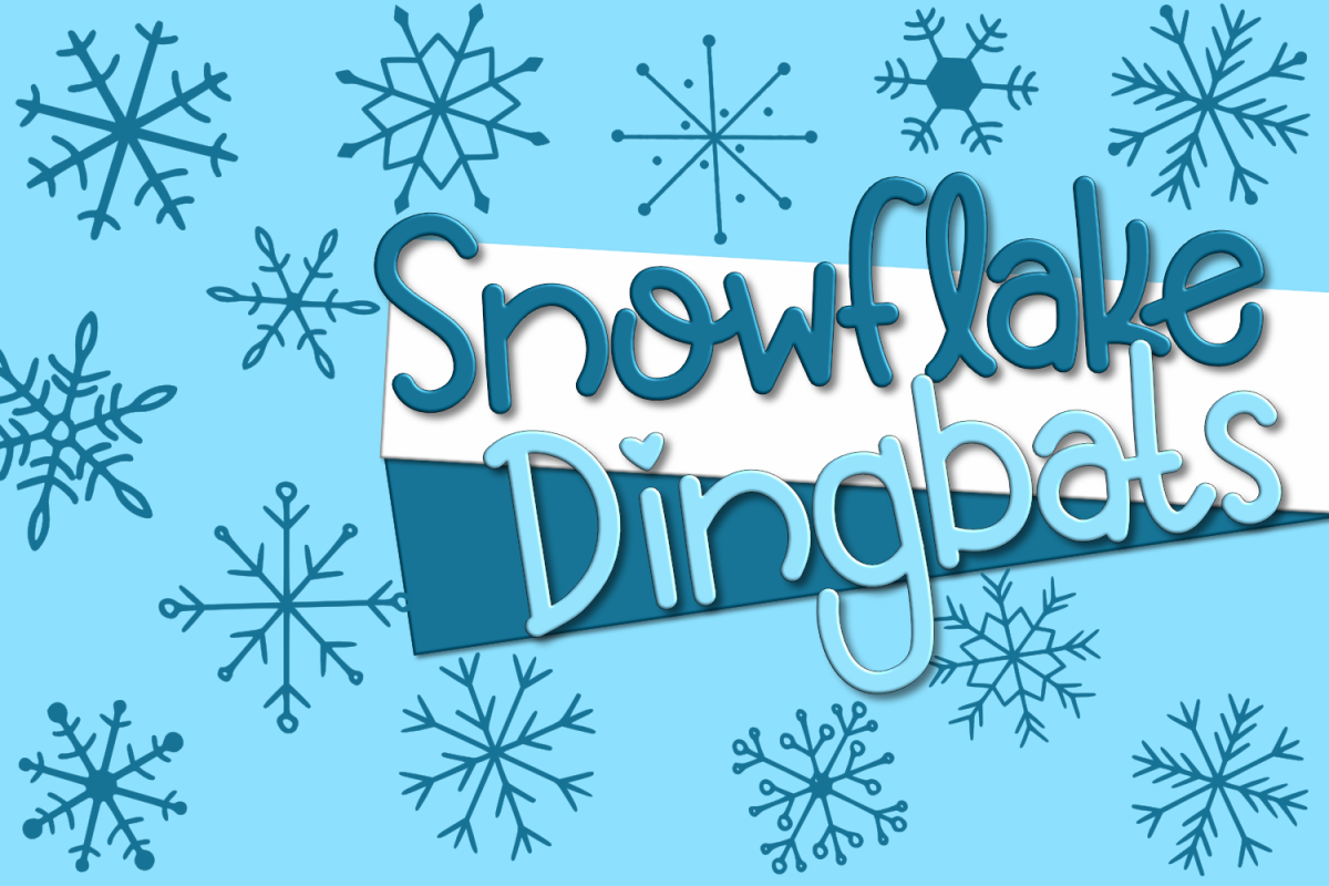Snowflake Dingbats | A Font with Snowflake and Star Dingbats example image 1