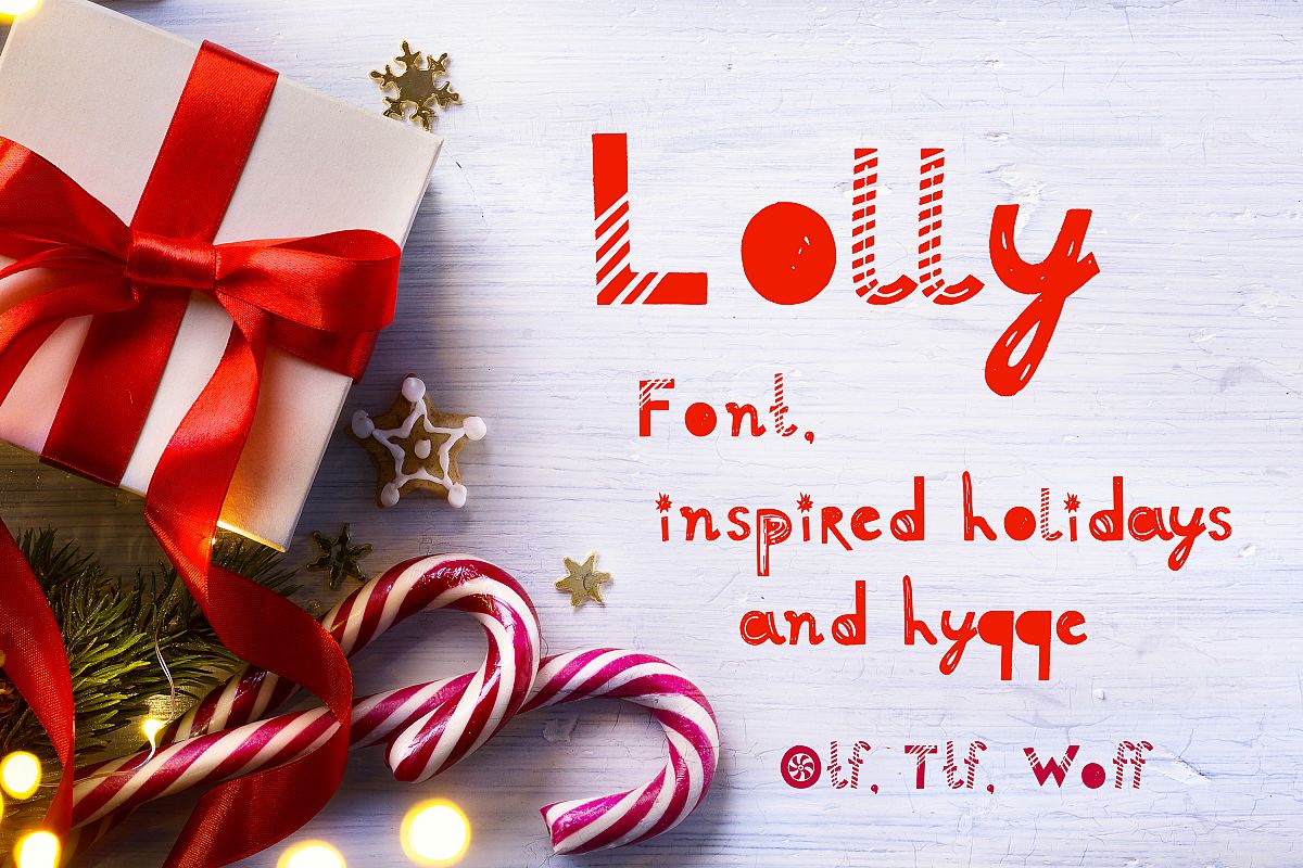 Lolly font example image 1