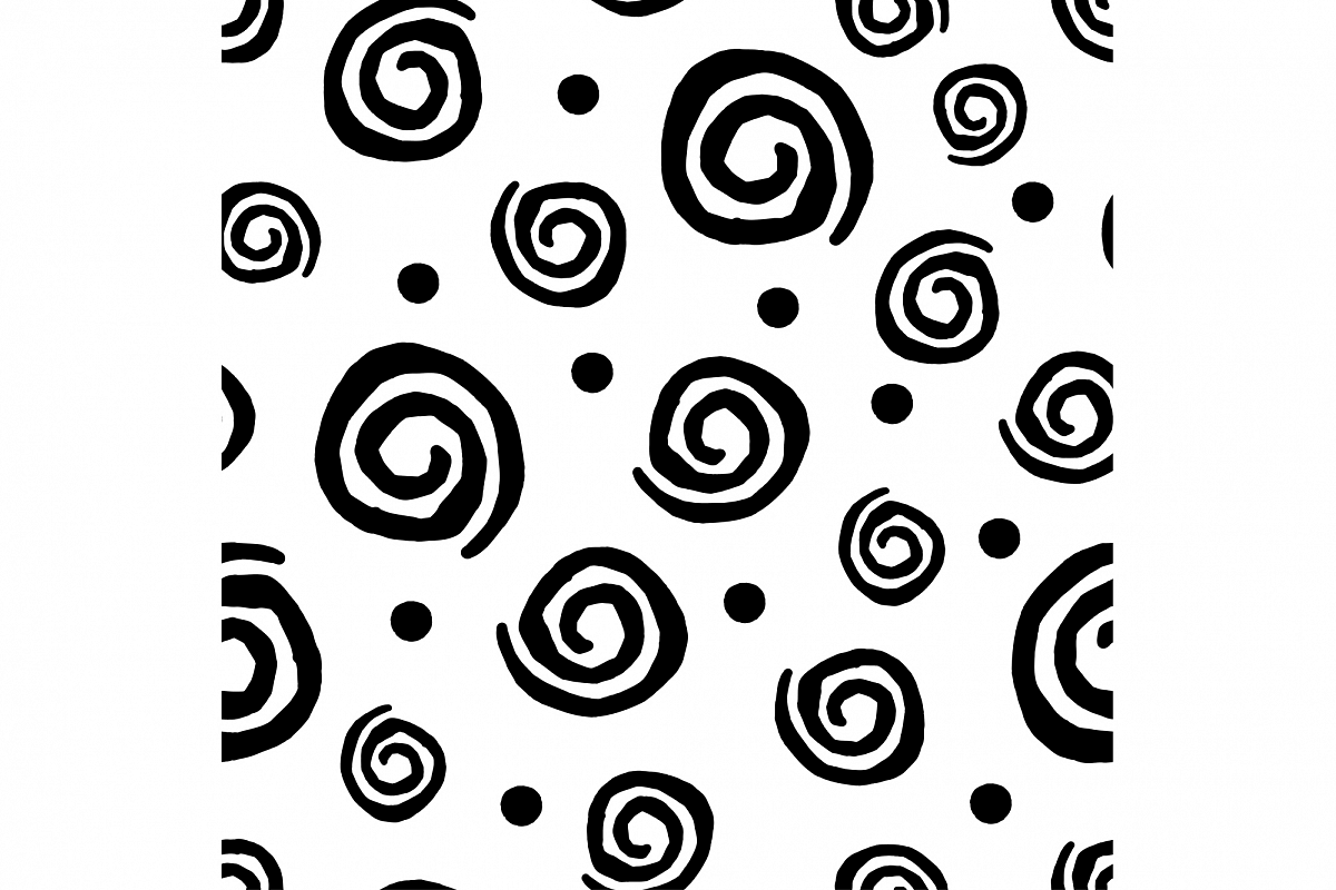 Seamless squiggles pattern. example image 1