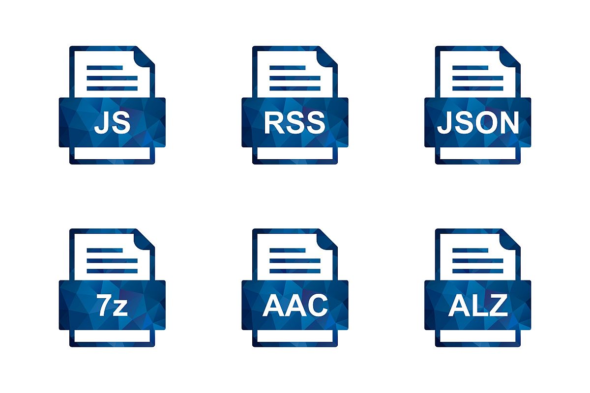Set Of File Formats Icons example image 1
