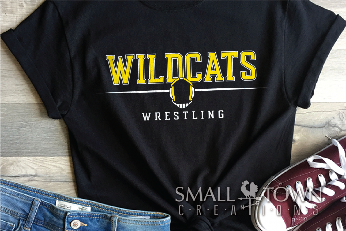 Wildcat, Wrestling, Sports, Team, Design, PRINT, CUT, DESIGN example image 1