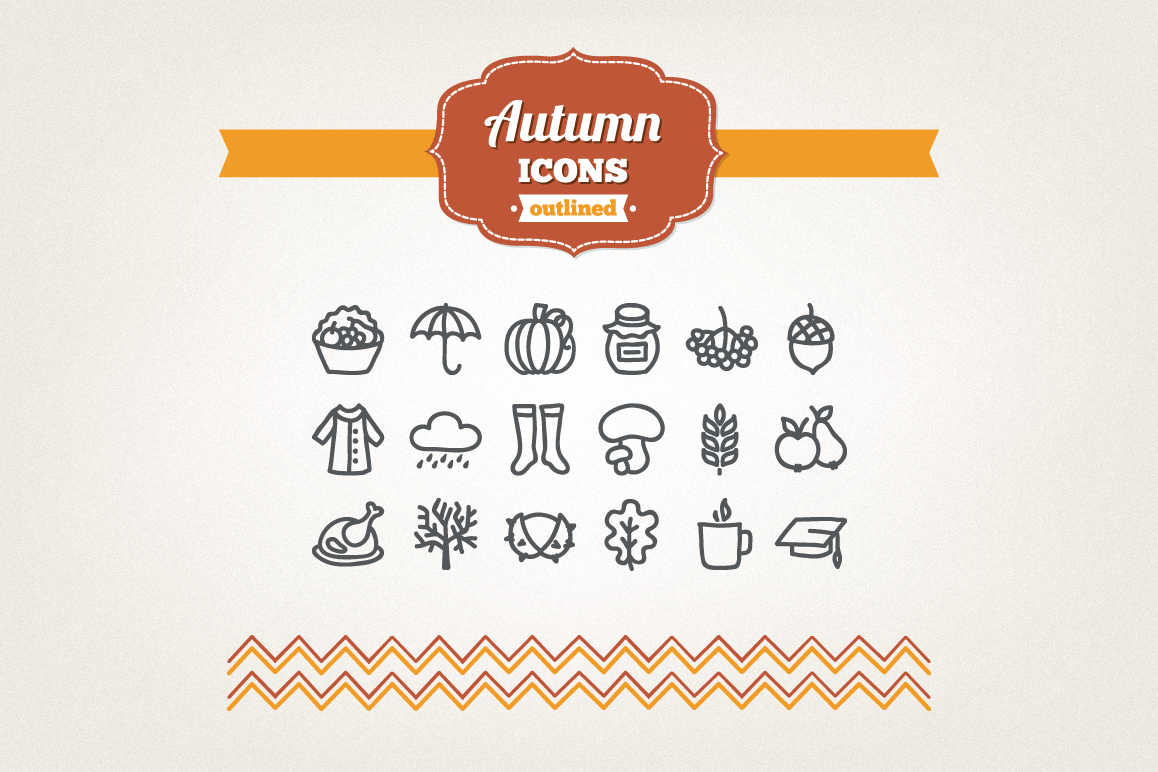 Hand Drawn Autumn Icons example image 1