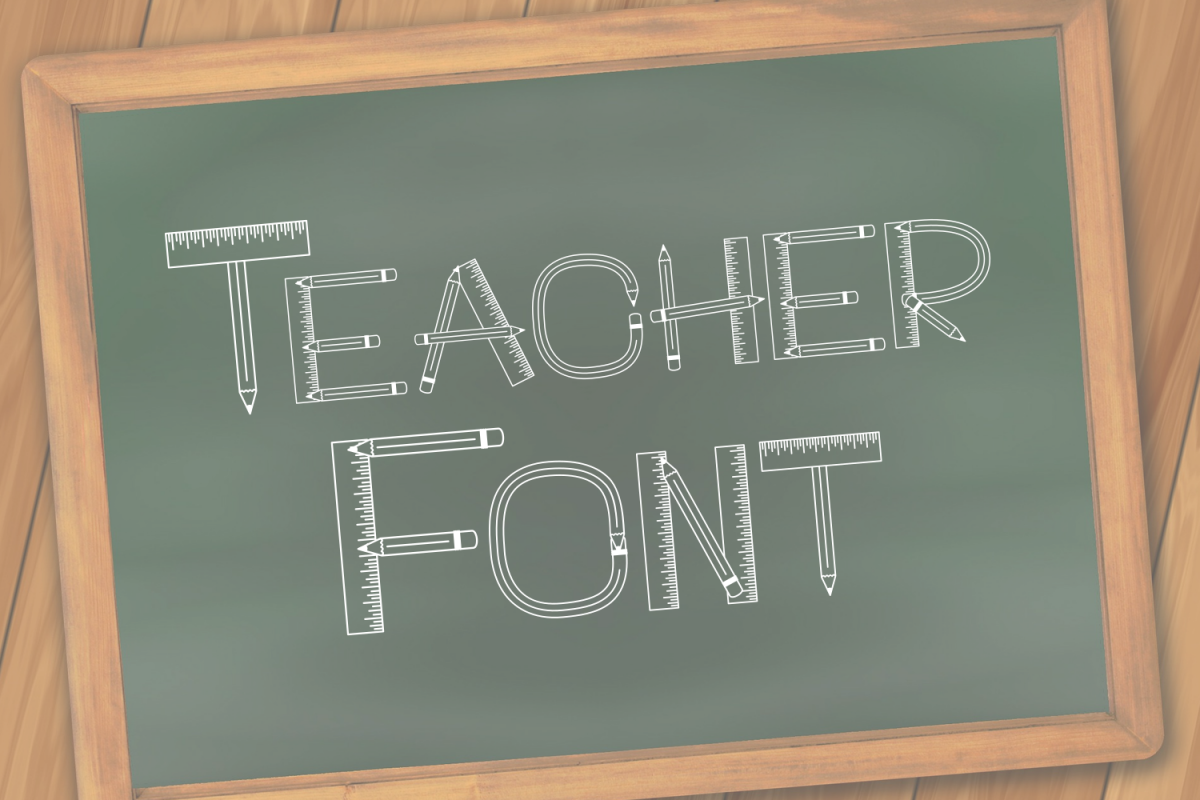 Teacher Monogram Font example image 1