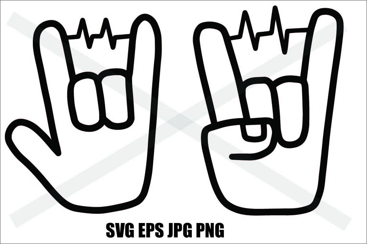 Two Hand with Beat- SVG-EPS-JPG-PNG example image 1