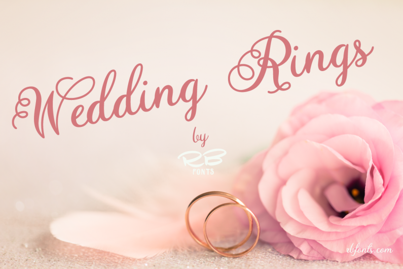 Wedding Rings font example image 1
