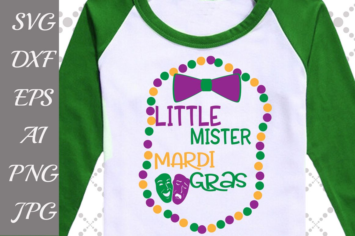 Little Mister Mardi Gras Svg example image 1