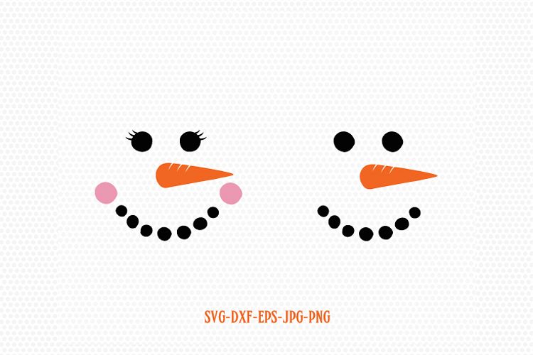 Snowman face, Christmas snowman, Christmas SVG (145718 ...