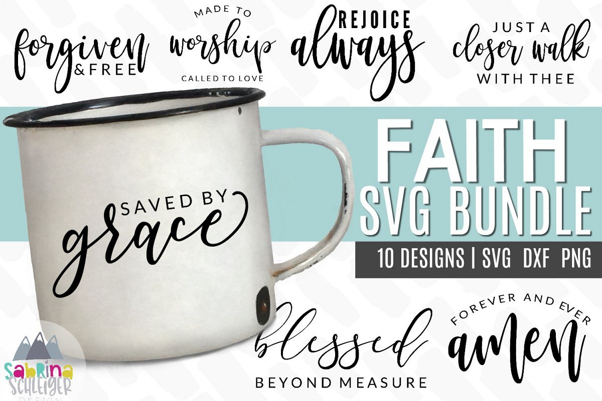 Faith SVG Cut File Bundle example image 1