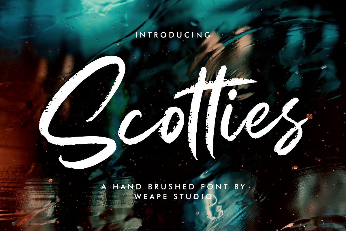 Scotties - Hand Brushed Font example image 1