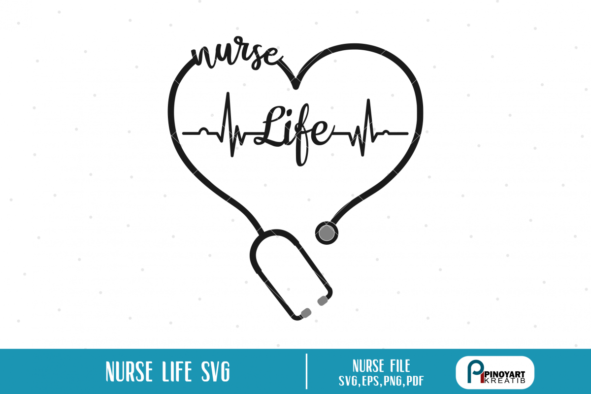 Nurse svg, Nurse Life svg, Nursing svg, Heartbeat svg, svg (143324