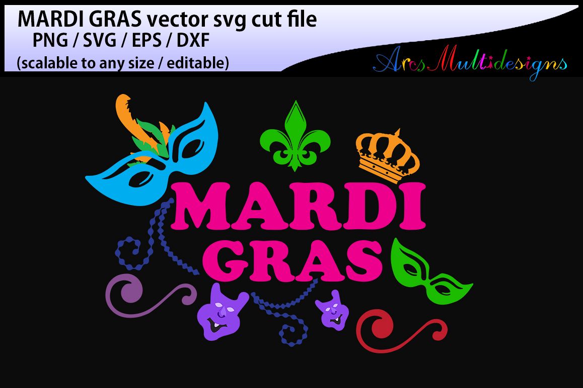 mardi gras svg silhouette / vector mardi gras / SVG / Png/ mardi gras / silhouette / printable / clipart / DXf / EPs example image 1