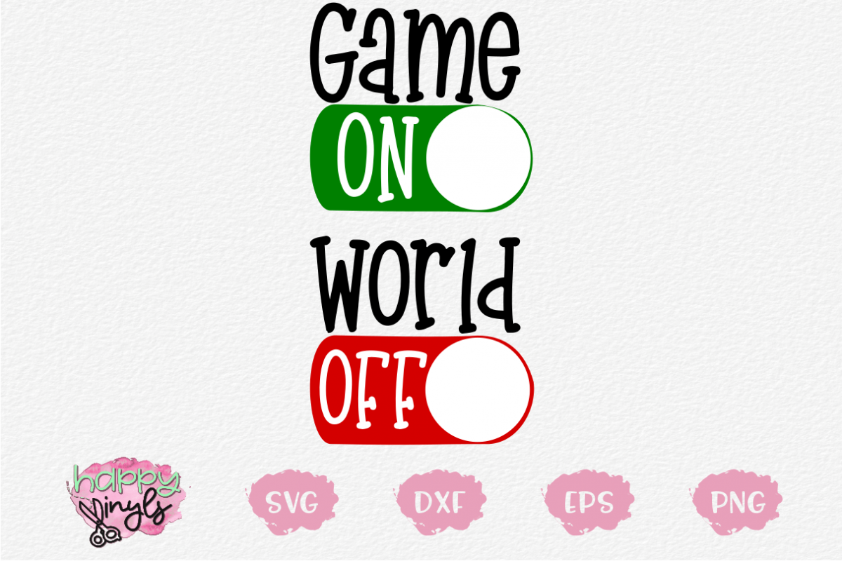 Game On World Off - A Gaming SVG example image 1