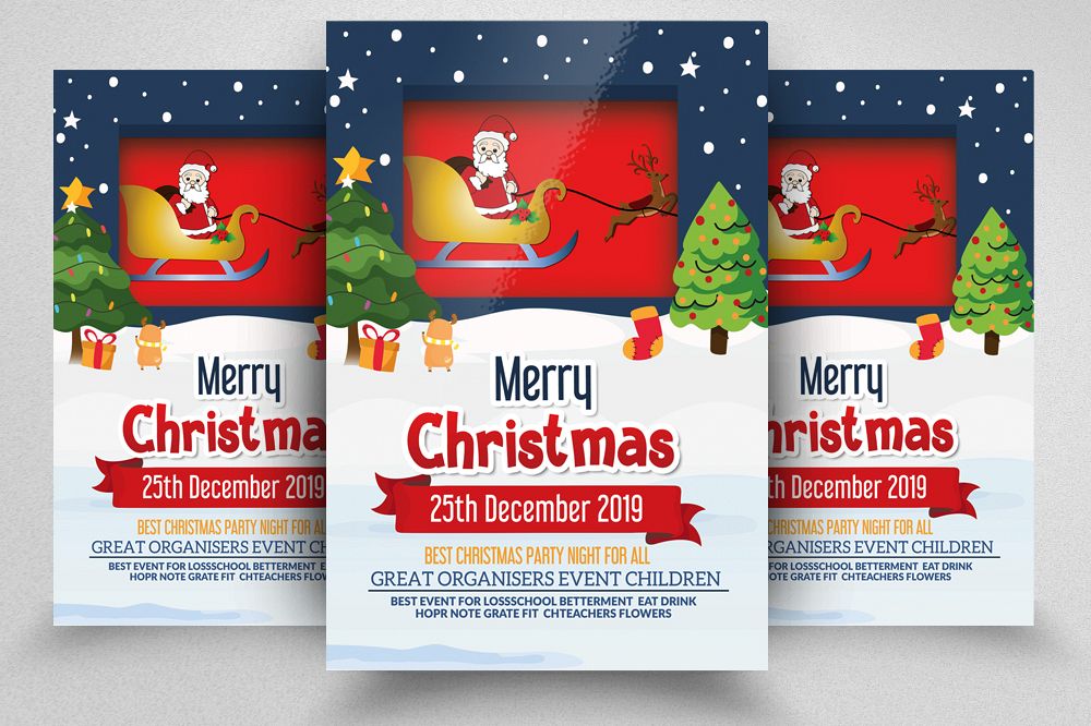 Christmas Party Night Flyer example image 1
