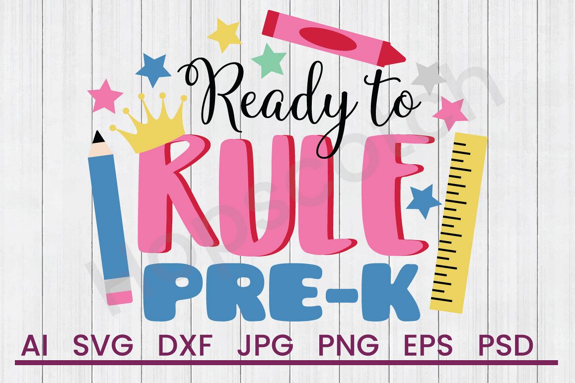 Supplies SVG, Ready to Rule SVG, DXF File, Cuttatable File example image 1