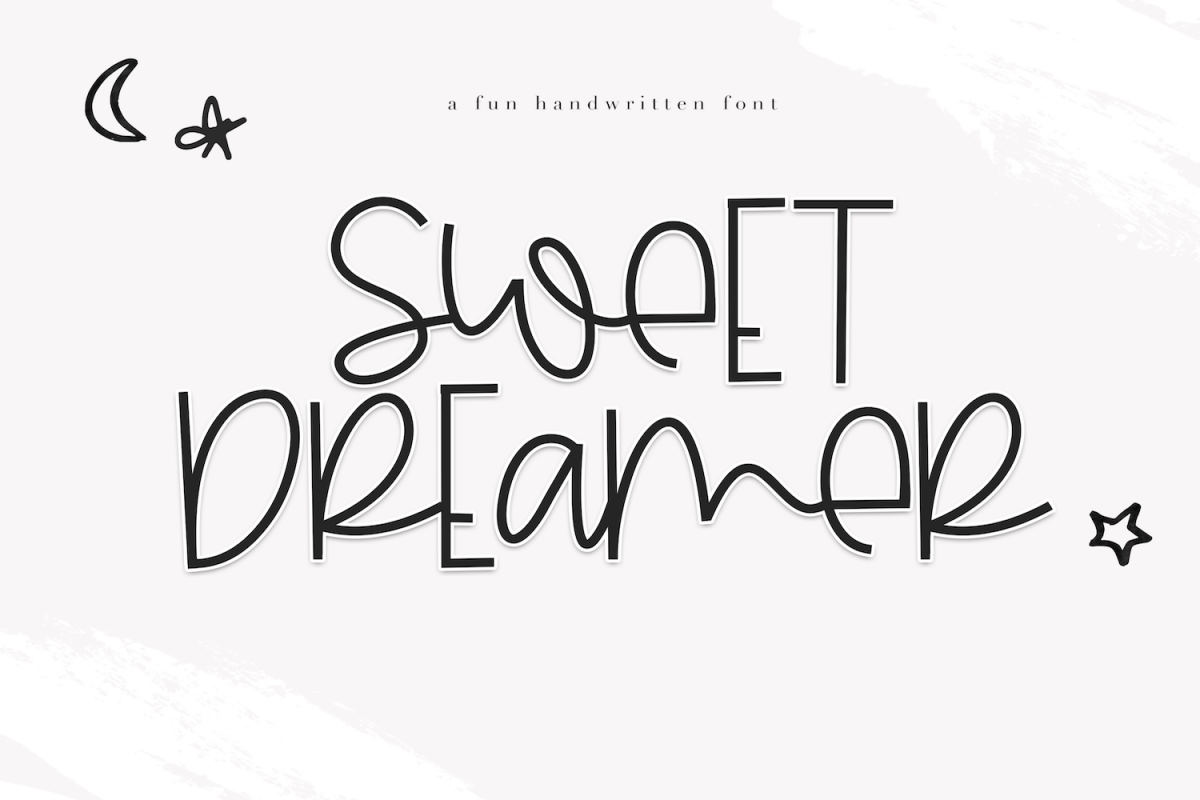 Sweet Dreamer - A Fun & Mismatched Font example image 1