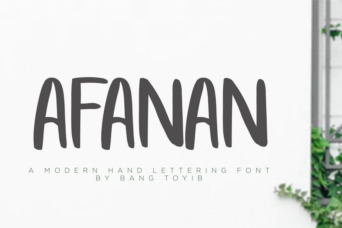 AFANAN - Handmade Font example image 1