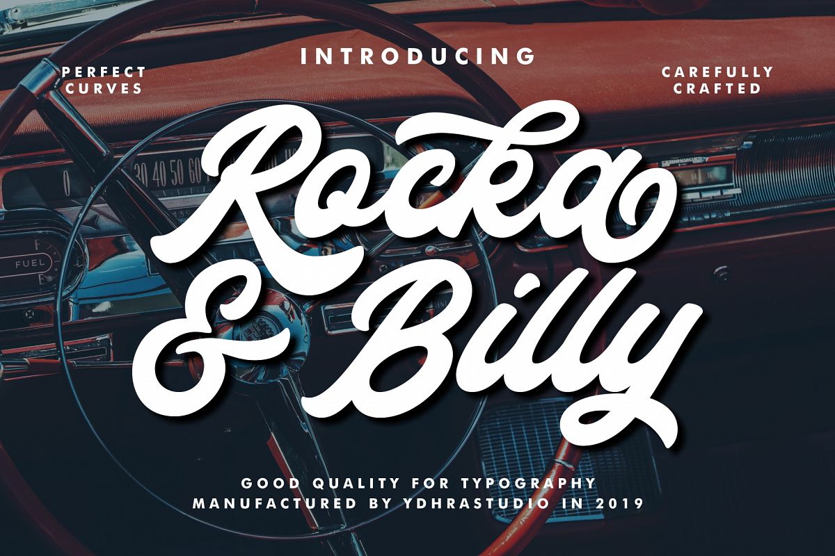 Rocka & Billy - Bold Script Font example image 1