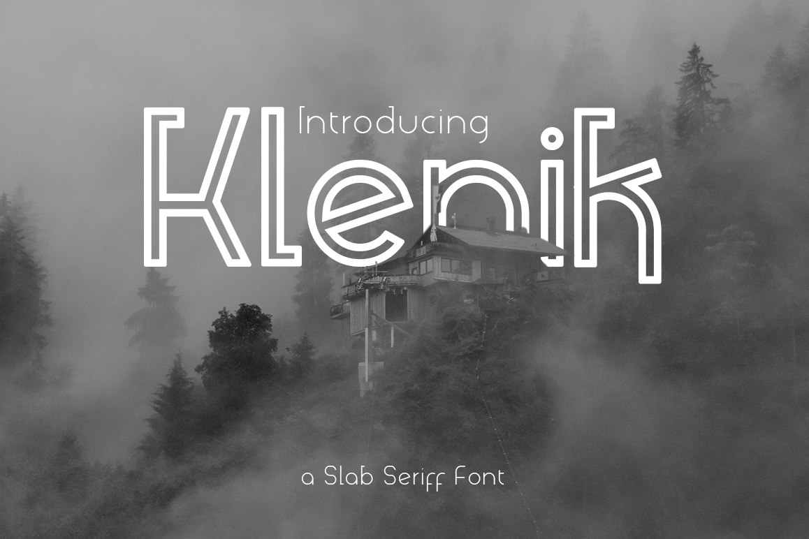 Klenik | a Slab Seriff Font example image 1