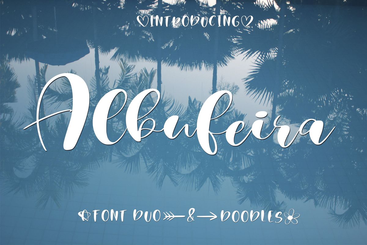 Albufeira Font Duo & Doodles example image 1