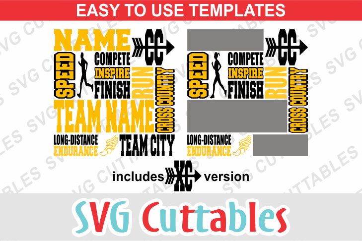 Cross Country Subway Art cut file example image 1
