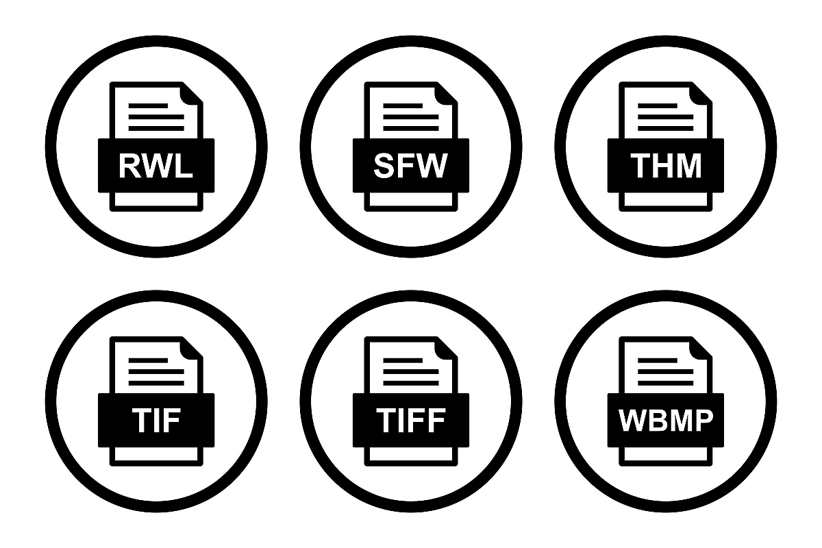 Set Of File Formats Icons example image 1