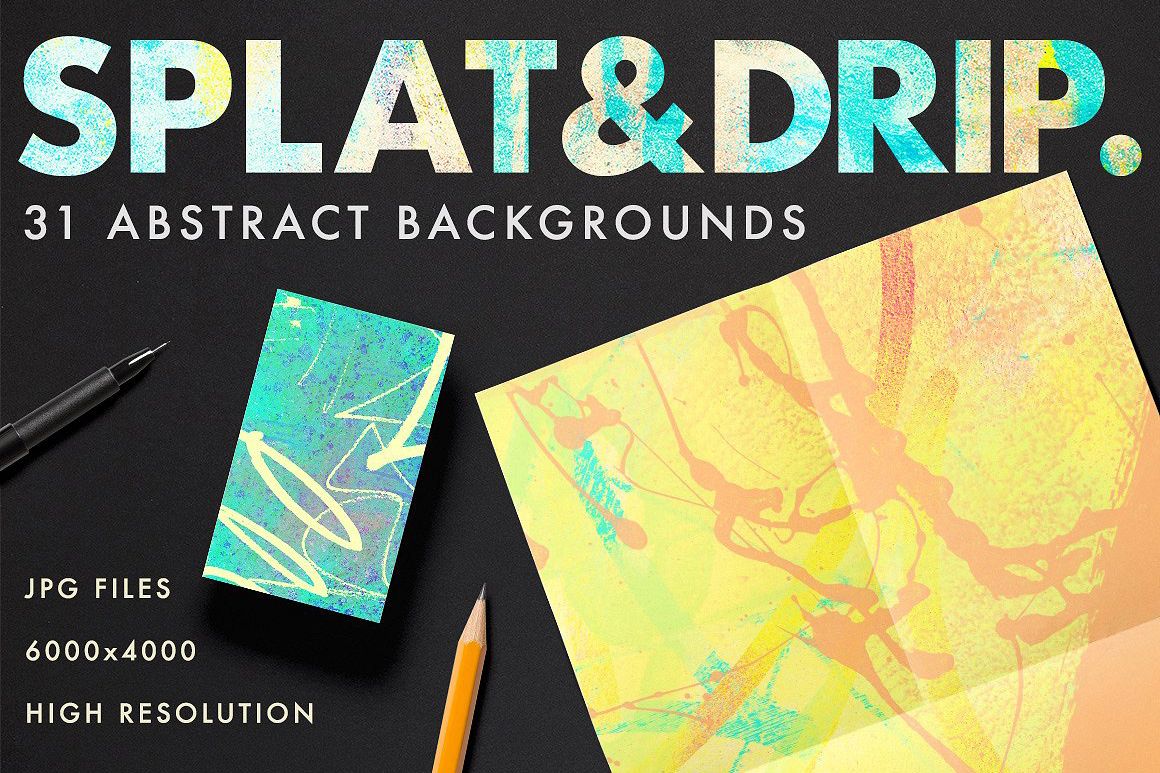 31 Splat & Drip Background Images example image 1
