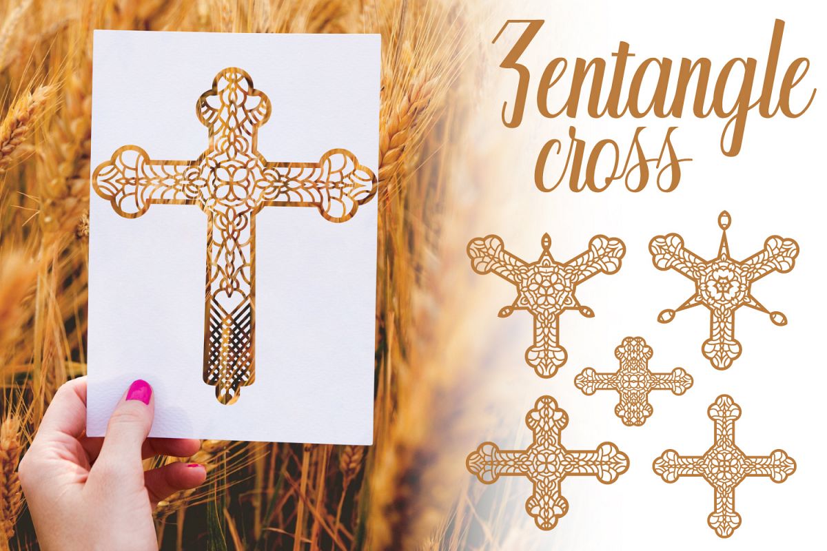6 cross SVG and Religious Signs AI, EPS, PNG example image 1