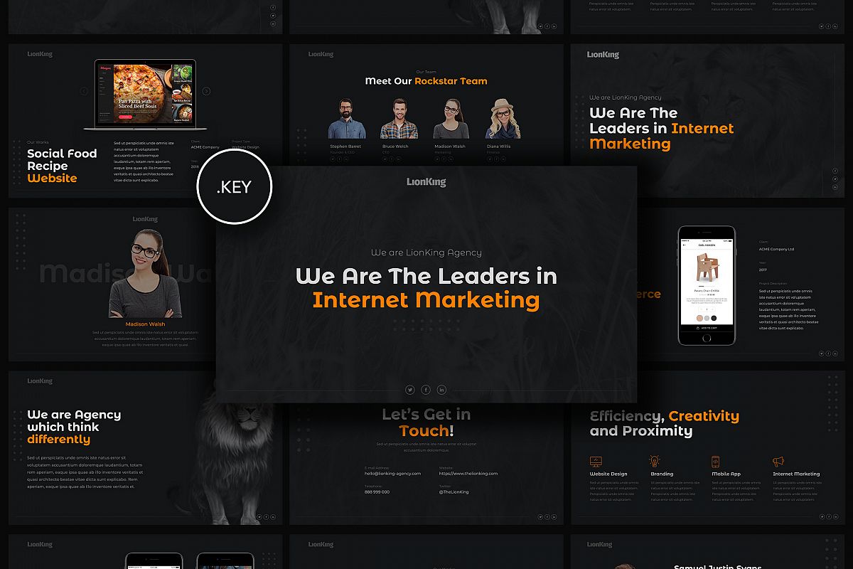 LionKing - Business Keynote Template example image 1