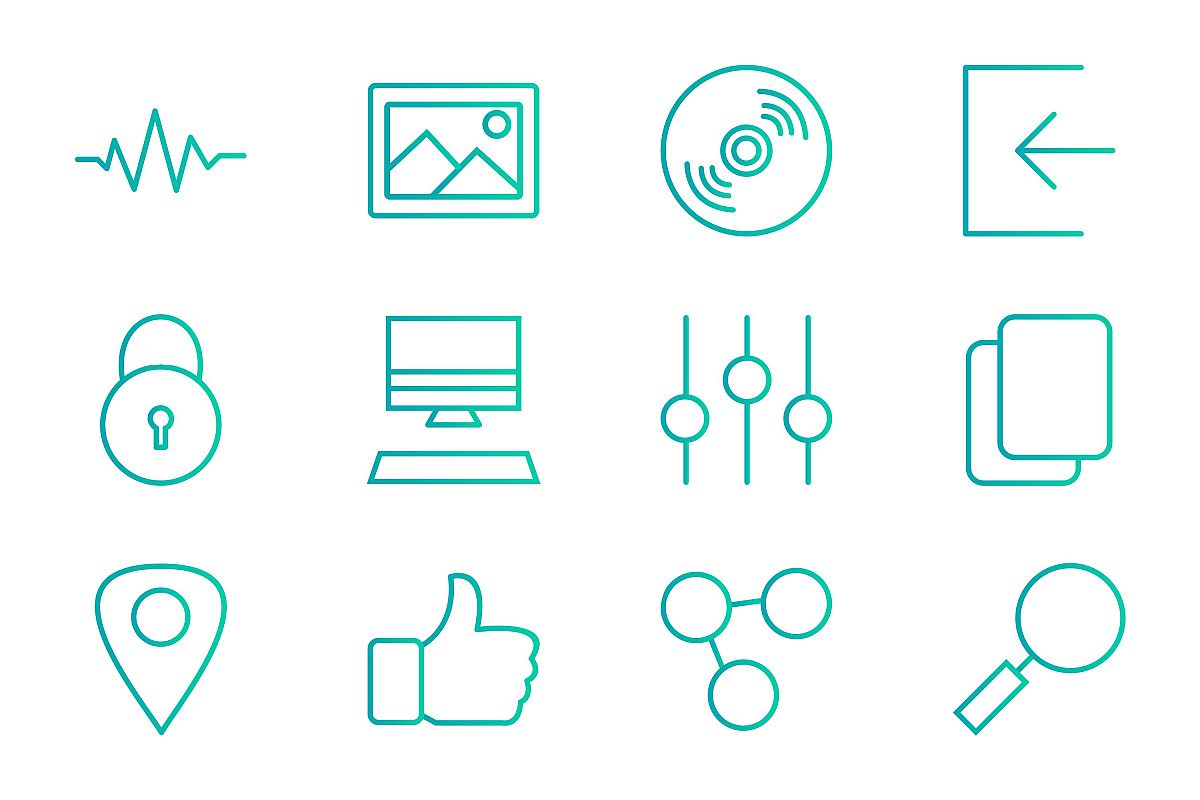 Set Of Multimedia Icons example image 1