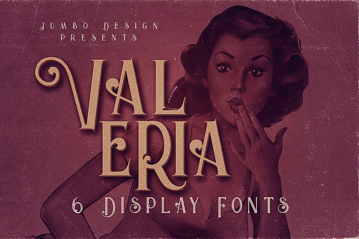 Valeria - Display Font example image 1