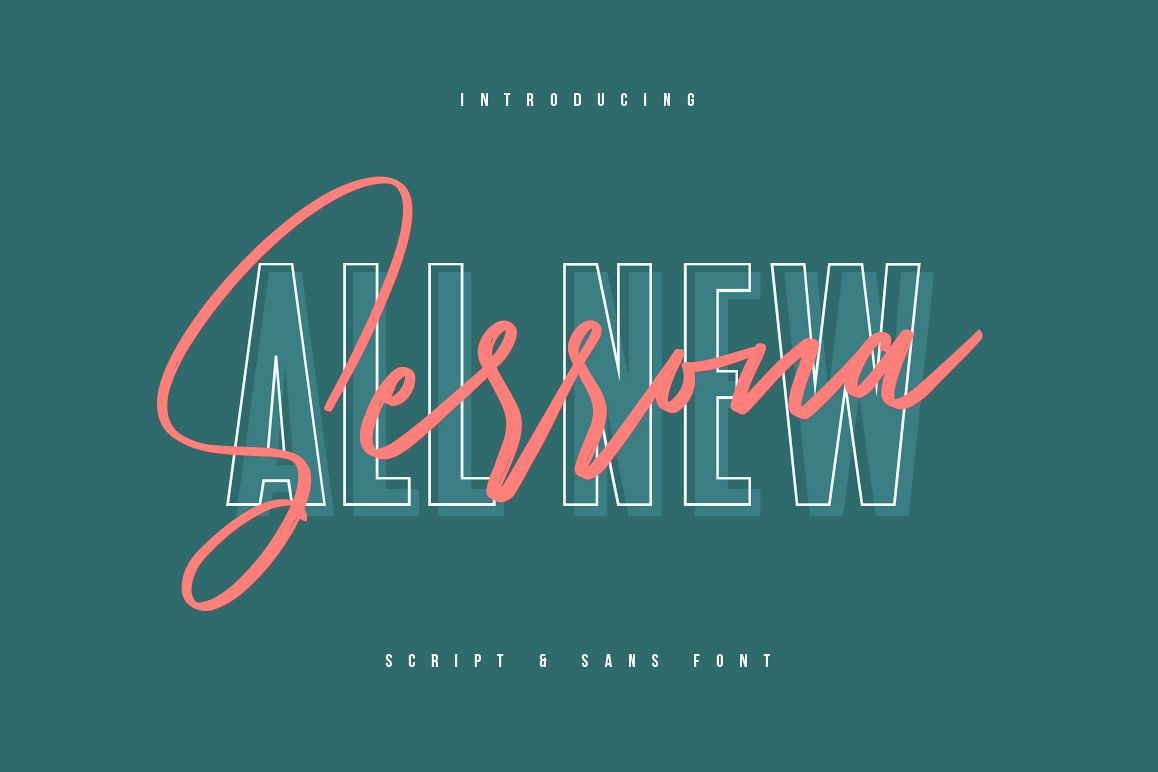 Serrona Script Font Duo example image 1