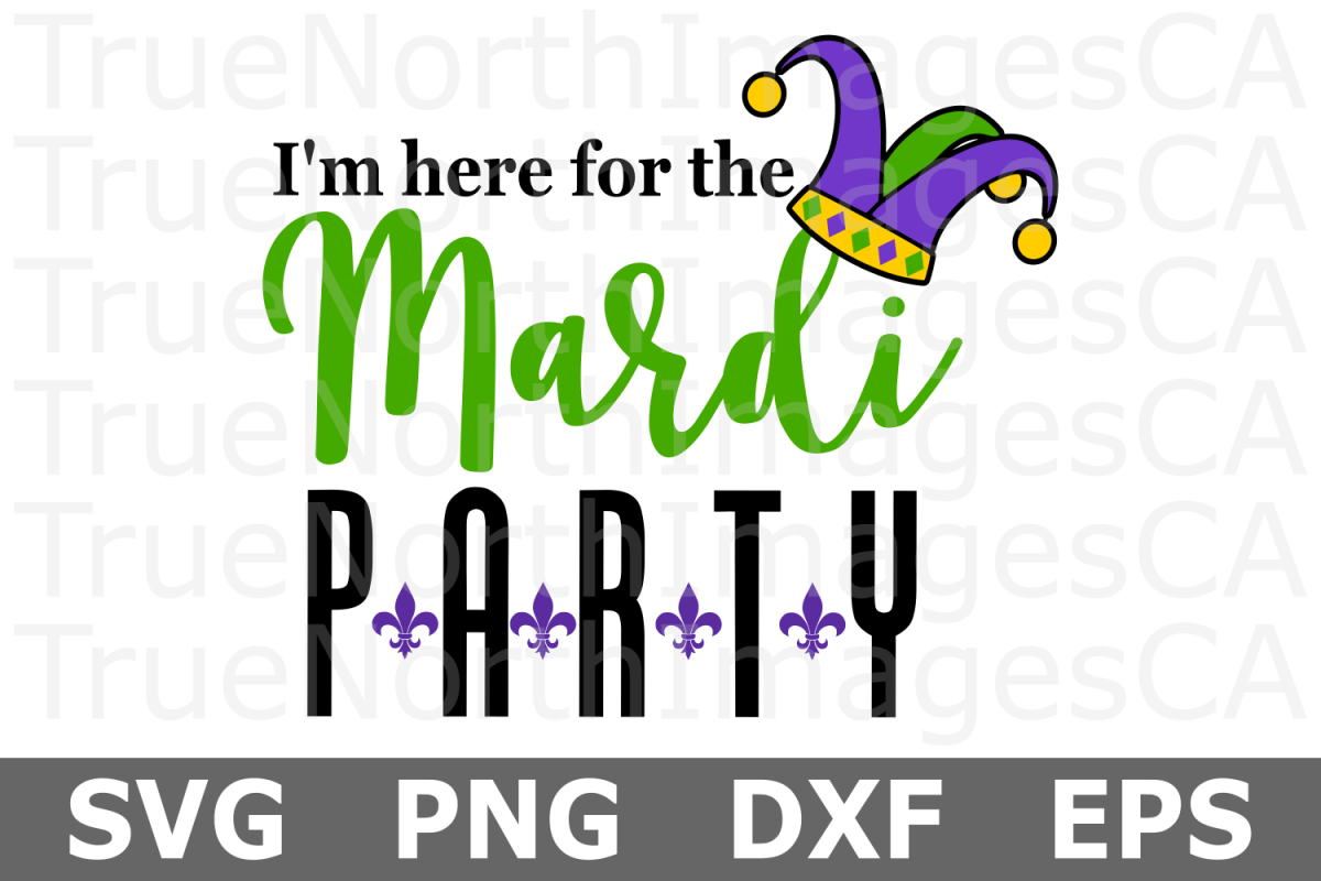 Mardi Party - A Mardi Gras SVG Cut File example image 1